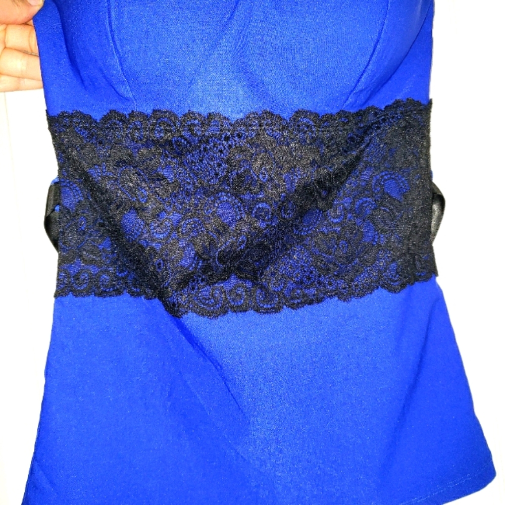 Royal Blue Corset Top